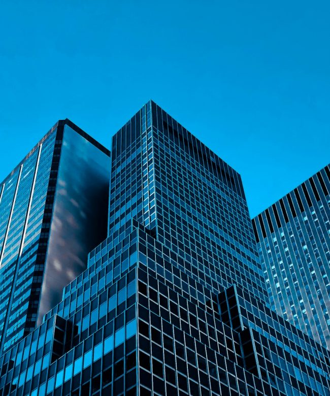 low angle view high rise buildings